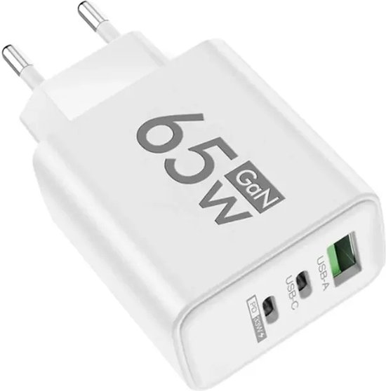 Verloopstekker Computer Europese Verloopstekker Met USB - C / USB - A / PD 3.0 - 65W ...