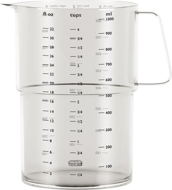 Küchenprofi Maatbeker Met Handvat, 1 L, Roestvrij St Maatbekers Zilver 688490677 Küchenprofi Maatbeker Met Handvat, 1 L, Roestvrij St Maatbekers Zilver 688490677