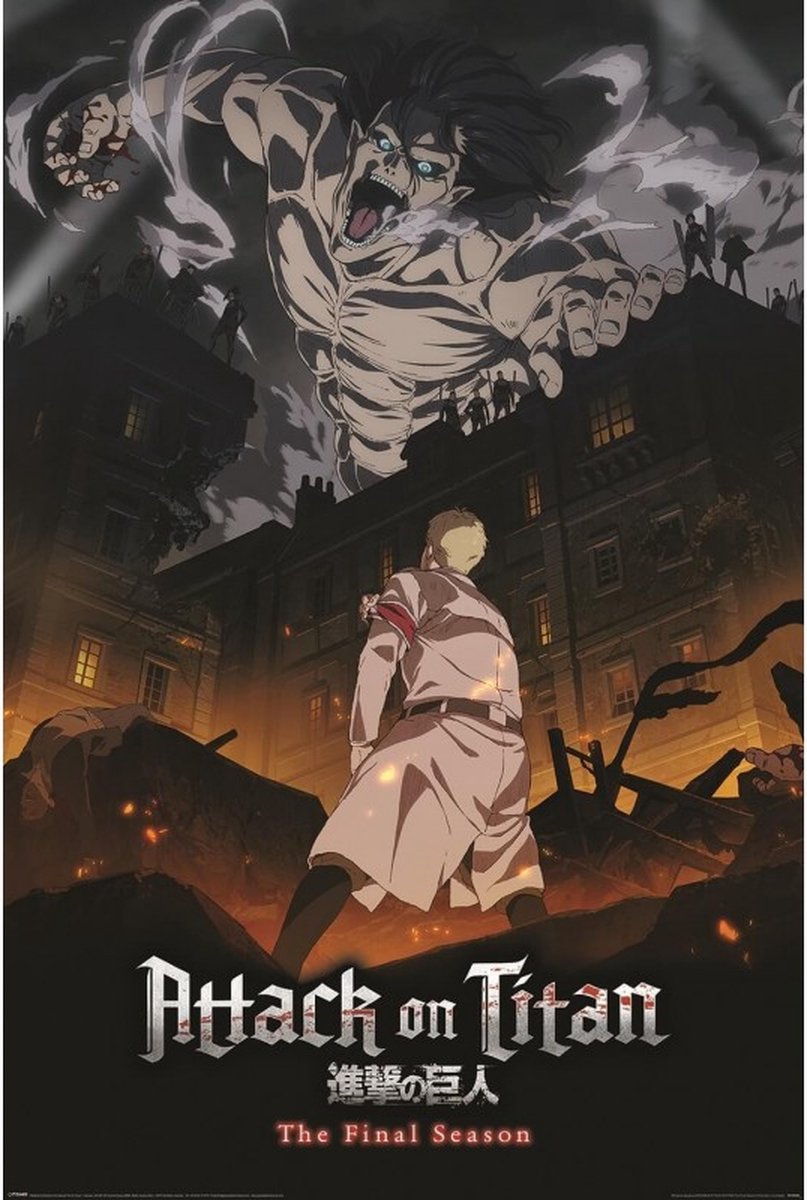Posterpoint Attack on Titan Poster - Manga - Anime - Season 4 - Eren Onslaught - 61 x 91.5 cm multi