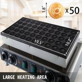 Naiz® - Elektrisch poffertjes ijzer - 50 stuks - 1600 Watt