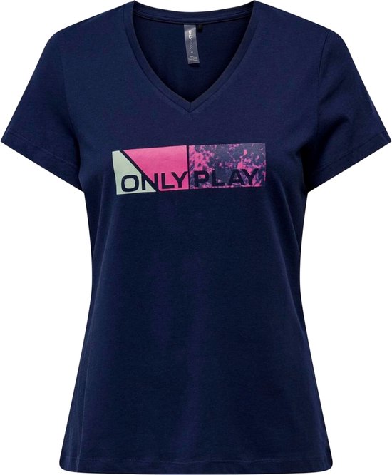 Only Play Camo Life Ss Vn Reg Jrs Dames Tee 15319903-blue - Kleur Blauw - Maat M