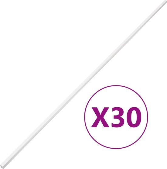 vidaXL - Kabelgoot - 10x10 - mm - 30 - m - PVC
