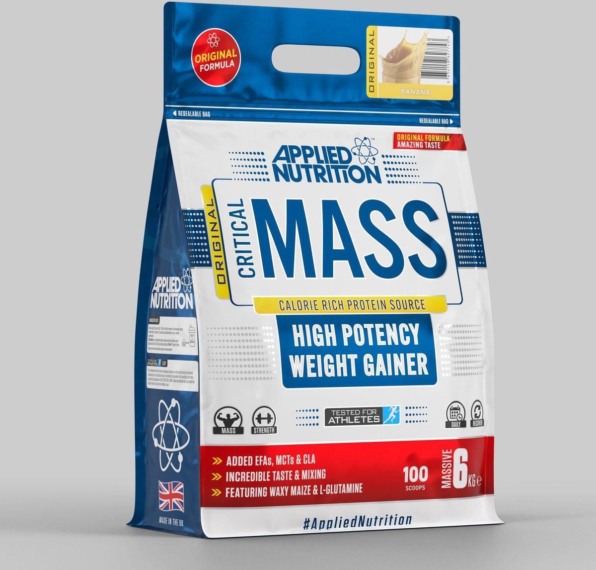 Goedkoopste Mass Gainer - Original Critical Mass - Applied Nutrition - 6000 g Chocolade