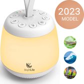 Machine à bruit White BrightLife pour Bébé et Adultes - Bruit Witte - Aide au sommeil - Comprend une veilleuse et une batterie intégrée