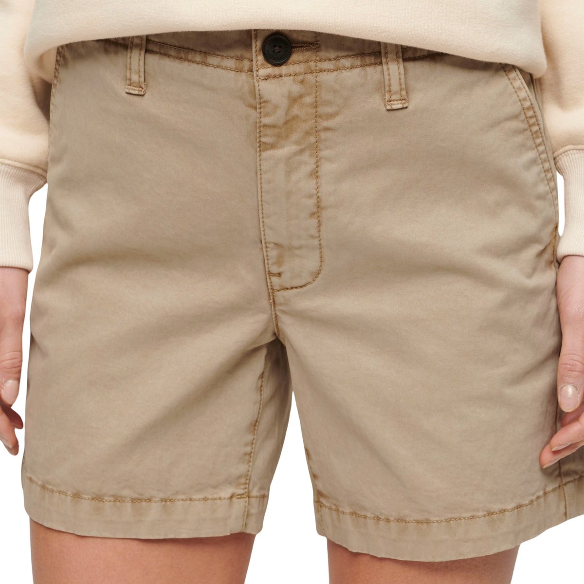 Superdry Classic Chino Short Dames Lichtbruin