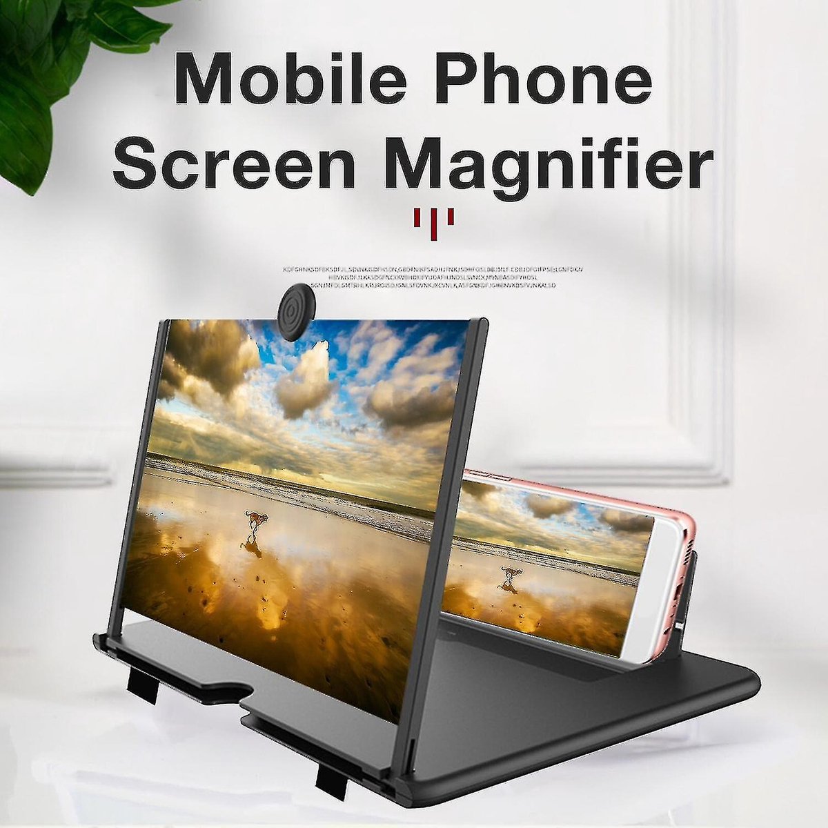 Telefoon Vergrootglas 12″ 3D - Telefoon vergrootscherm - Rood - De
