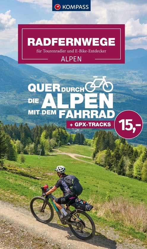 Kompass FA6111 Radfernwege quer durch die Alpen - cover