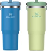 Stanley Classic IceFlow Flip Straw Tumbler - Azure & Citron - 2x 0.89L - Set van 2