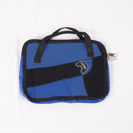 Recycle ipad tas | Procean | Blauw - Zwart met Zwarte details
