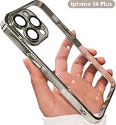 Livano Telefoon Hoesje - Telefoonhoesjes - Phone Case - Shockproof - Premium Protection - Geschikt Voor iPhone 14+ - Zilvergrijs