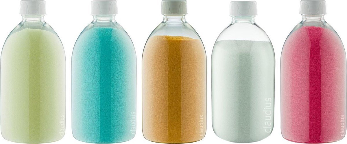 Goedkoopste Scrubzout - 650 gram - set van 5 verschillende geuren - Witte Dop - Zen Moment, Hamam, Appel-Kaneel, Eucalyptus en Fruity Melon - Hydraterende Lichaamsscrub - Cadeau