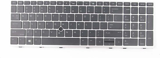 Notebook Toetsenbord geschikt voor o.a. HP EliteBook 755 G5 / 850 G5 / 850 G6 Series - P/N: V162826DS1, 6037B0136101