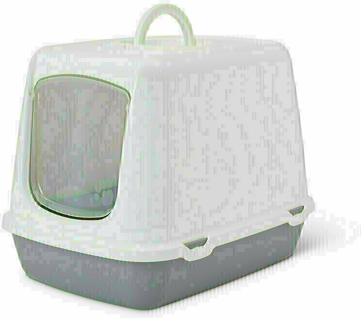 Kattenbak Oscar Grijs/wit 50x37x39