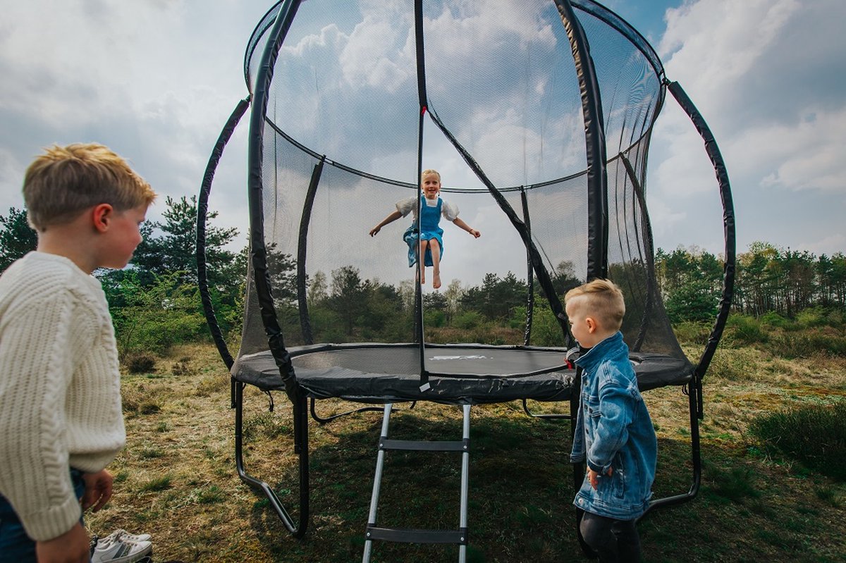 Senz Sports - J5000 Premium - Trampoline incl. Ladder - 244 cm - Met Elastieken — afbeelding 3