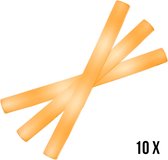Bâtons de mousse LED orange - 10 pièces