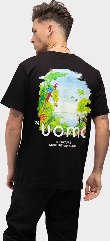 24 Uomo Paradise 2.0 T-shirt Zwart - XS