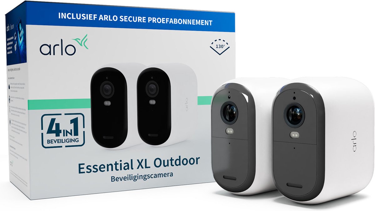 Arlo Essential HD XL Draadloze Beveiligingscamera Buiten