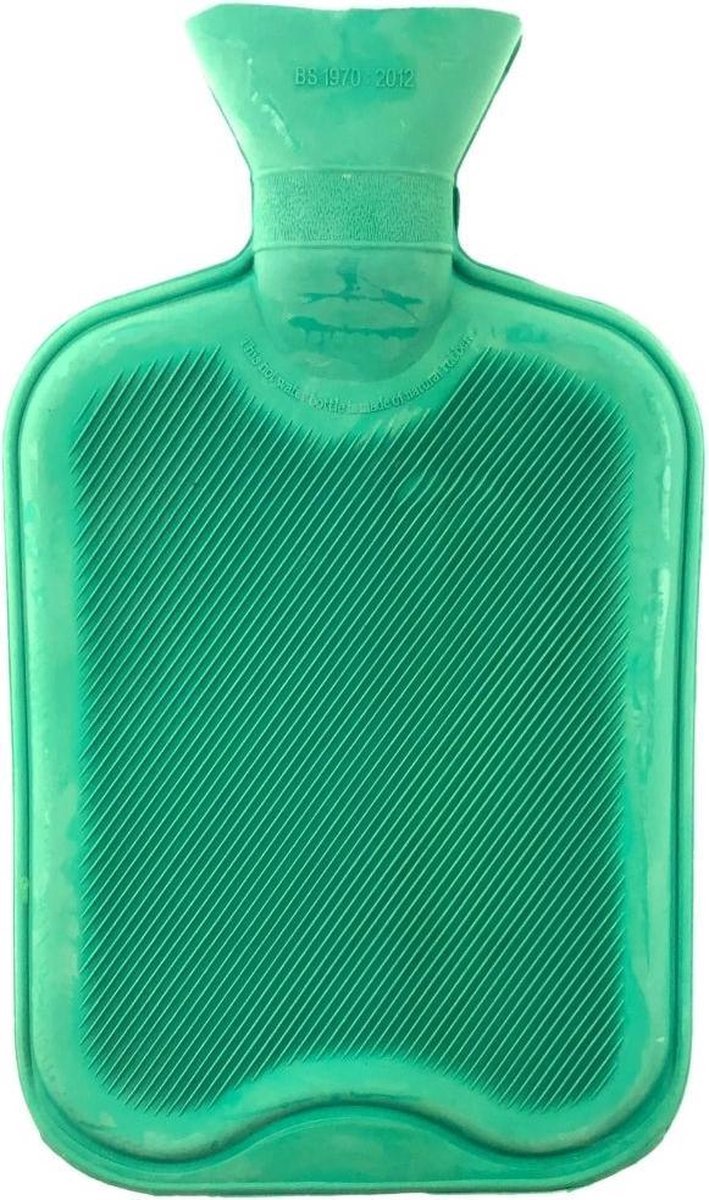 Goedkoopste Warmwaterkruik - Inhoud 2 Liter - Warm Water Kruik - Kruikzak - Warmtekruik - Rubber - Groen
