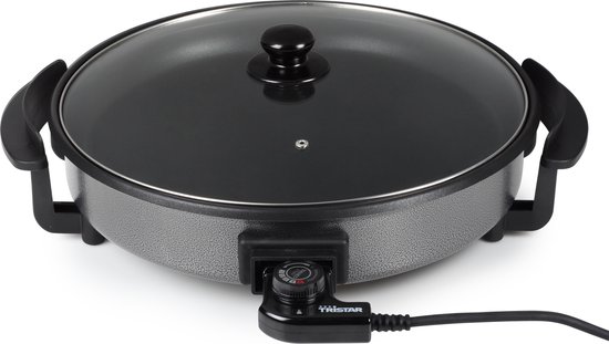 Tristar Hapjespan PZ-2964 - Elektrische Hapjespan met Deksel 40 cm - Snackpan XXL