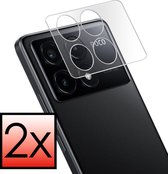 Screenprotector Geschikt voor Xiaomi Poco X6 Pro 5G Camera Screenprotector Gehard Glas - Screenprotector Geschikt voor Xiaomi Poco X6 Pro Screenprotector Camera Tempered Glass - 2x