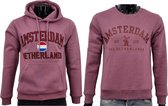 Hitman - 2-Pack - 1 x Hoodie en 1 x Sweater - Katoen - Holland Souvenirs - Amsterdam Souvenirs - Paars - Maat S