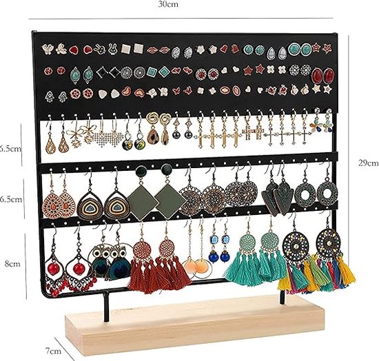 oorbelhouder / Earring holder stand, earring organizer display stand for hanging earrings 144 Holes
