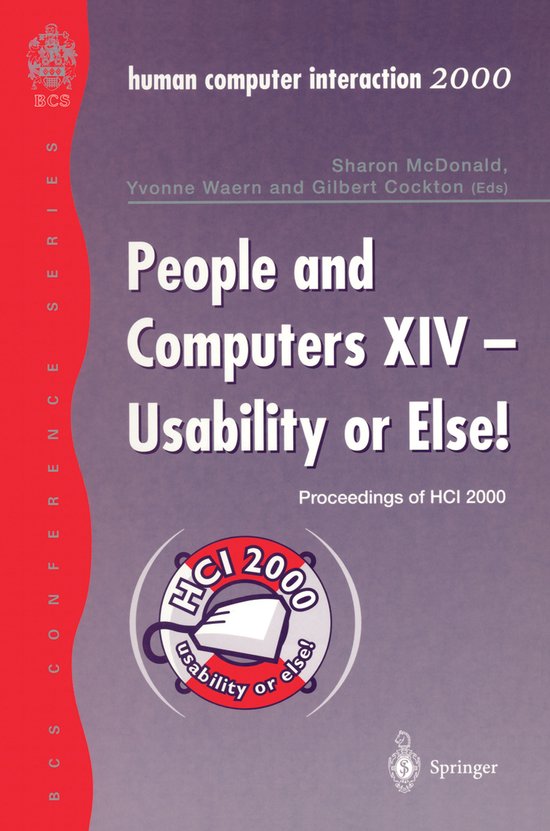 People and Computers XIV — Usability or Else! - cover