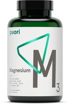 Puori - M3 - Gemakkelijk opneembaar magnesiumcomplex - veganistisch - 120 capsules