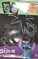 Disney Stitch - scratch kras kunst - 2x poster 26x19,5 cm - disney - Lilo & Stitch