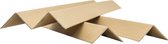 Kortpack - Kartonnen Hoekprofielen 35mm x 35mm, 3mm dik, 74cm lang - Bruin - 100 stuks - Randbescherming - Hoekbescherming - (039.0075)