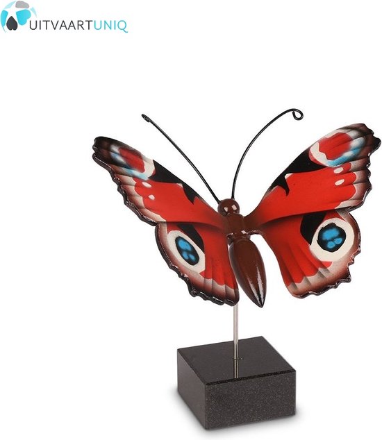vlinder mini urn hout Dagpauwoog