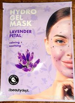 the Beautydept. sheetmask - hydrogel mask - lavender - lavendel lila gezichtsmasker - vegan - verzachtend en kalmerend - tissue masker
