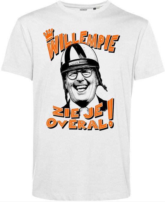 T-shirt Willempie | Koningsdag kleding | Oranje Shirt | Wit | maat XXL