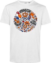 T-shirt Koningsdag Bol | EK 2024 Holland |Oranje Shirt| Koningsdag kleding | Wit | maat S