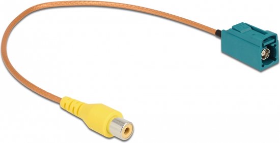 Guihydur 3 x Fakra video-aansluiting voor AV-in-camera, parkadapter, Fakra naar videokabel-adapter