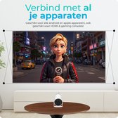 Bol.com Magcubic Beamer- Mini Beamer - Mini Projector - Android 11 - 4k support - hy300 - 8000 lumens - led lamp - Wifi Bluetoot... aanbieding