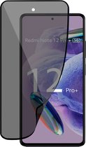 Privé Screenprotector geschikt voor Xiaomi Xiaomi Redmi Note 12 Pro+ Screenprotector - Privacy Beschermglas - Privacy Proteqt+