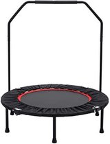 Gratyfied - Mini trampoline volwassenen - Trampoline fitness opvouwbaar - 98 x 48 x 10 cm - 11 kilogram - Zwart