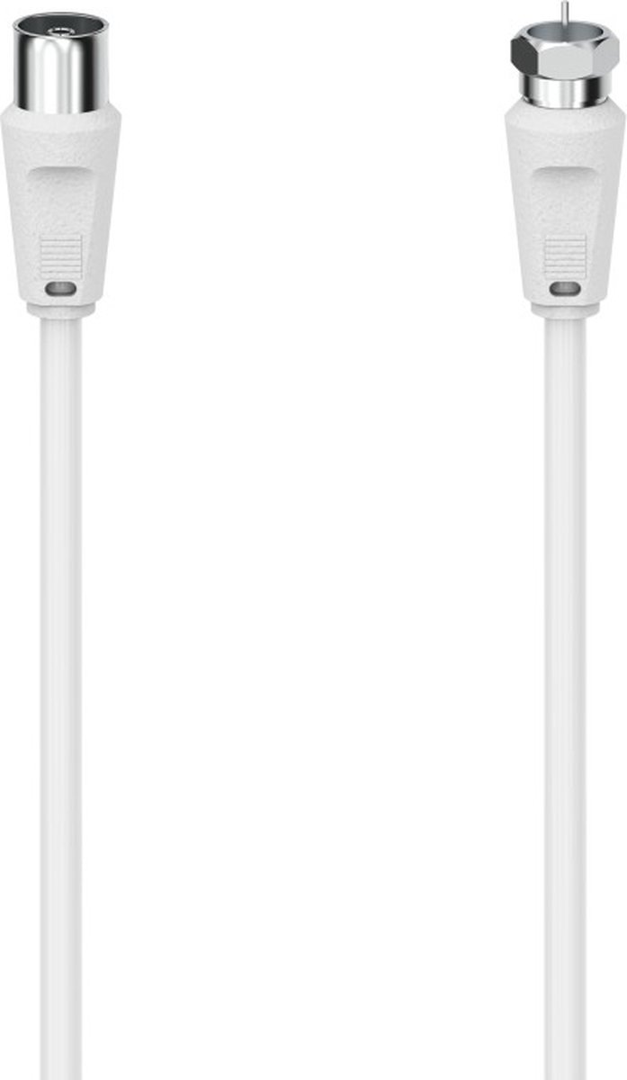 Hama 00305058 coax-kabel 3 m F-type Coaxiaal Wit