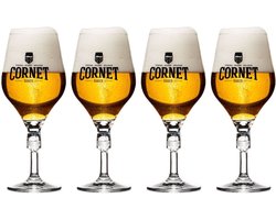 CORNET 33cl Bierglas - Bierglazen Set - 4-Pack - Hoog Design - Vaatwasmachinebestendig - Ideaal voor Speciaalbier Image