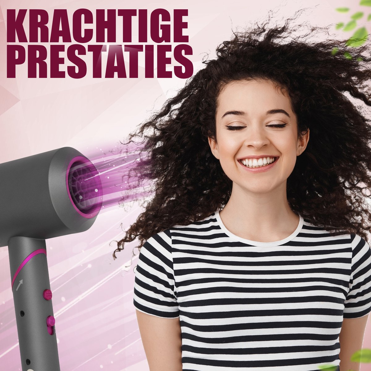 Fohn Met Diffuser Incl. Koude Stand & 3 Opzetstukken - afbeelding 3