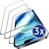 IPhone 15 Screenprotector - 3pack - Glass protector - Bescherm scherm - Gehard glas - Full coverd - Tempered Glass