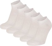 Apollo basic sneaker sokken wit Maat 31/34 5-pack