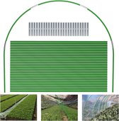 Broeikas hoepels 6 sets van 7 ft groen afneembare broeikas ringen voor plantenafdekking folietunnel tunnelboog kunststof glasvezel plantentunnel bogen voor tuinstof tuinpalen