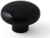 Kastknop knop 40mm kunststof bol zwart - Deurknop - Meubelknop - Keuken
