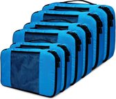 Organisateur de valise Tassen de vêtements de voyage organisateur de valise étanche sacs d'emballage bagages de voyage, 02 Blauw.