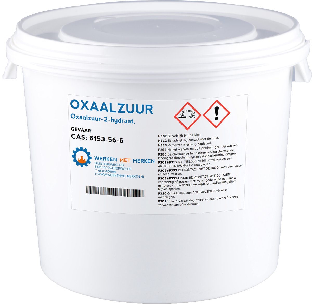 Oxaalzuur - Emmer, 4KG - Ontweringswater - Werken met Merken