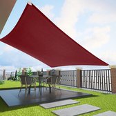 Zonnezeil, zonwering, tuin, balkon en terras, 3 x 4 m, rechthoekig, 95% UV-blokkering, dichtheid 185 g/m², koel houden voor patio, tuin, pergola, achtertuin, buiteninstallatie, terracottakleur