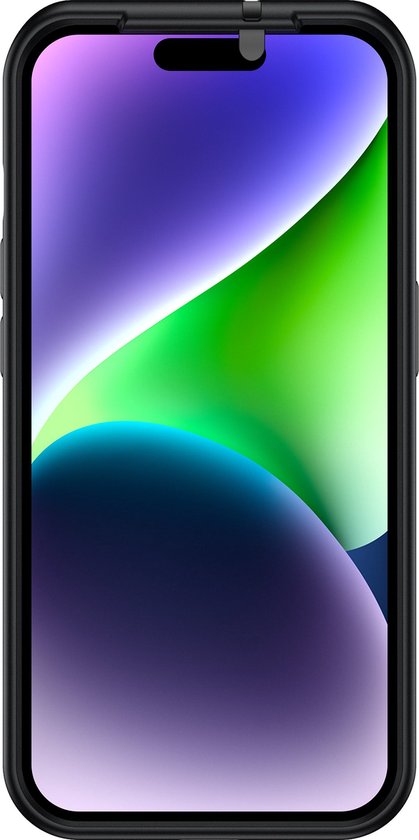 Valenta x Spy-Fy - Coque iPhone 15 avec caches d'appareil photo à l'avant et à l'arrière | Protège votre vie privée et vos Caméras | Étui de confidentialité Valenta Zwart