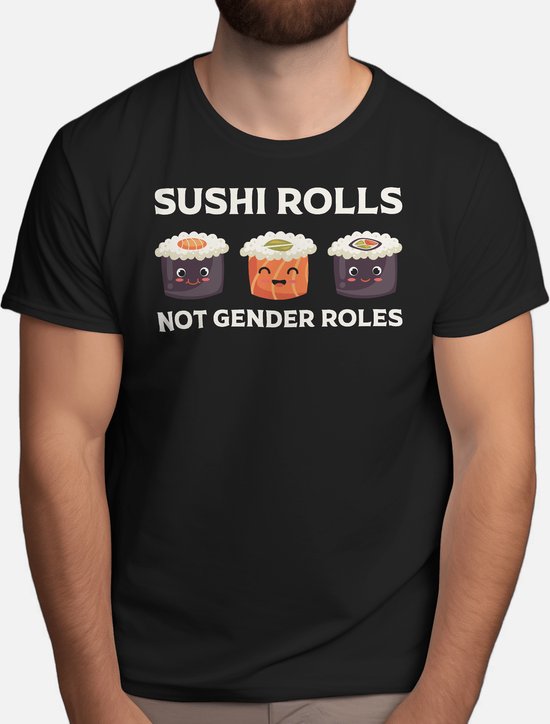 Sushi Roll Not Gender Roll - T Shirt - Sushi - SushiLovers - SushiTime - SushiNight - SushiLiefhebbers - SushiTijd - SushiAvond - SushiRollen